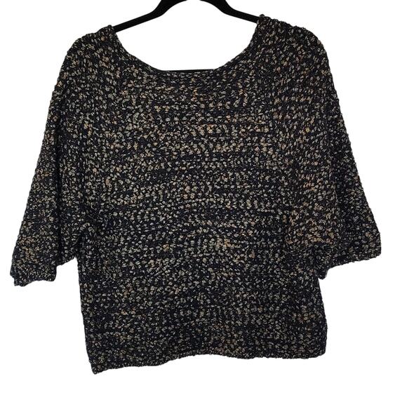 silence+noise Metallic Cropped Sweater, L - Picture 2 of 6